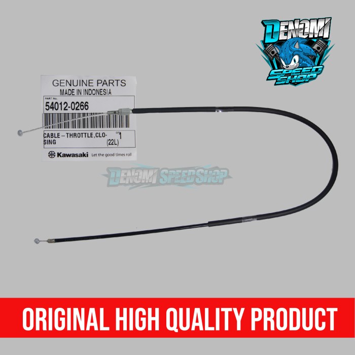 Kabel Gas Tali Throttle Cable KLX 150 S dan L Close Closing Original Kawasaki 54012-0266