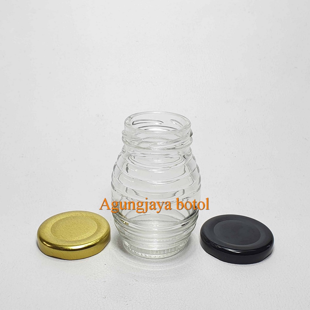 Jar Kaca 70 Ml Wave Clear Cs-G16 / Jar Kaca / Toples Kaca / Jar Madu / Jar Selai / Jar 70 Ml