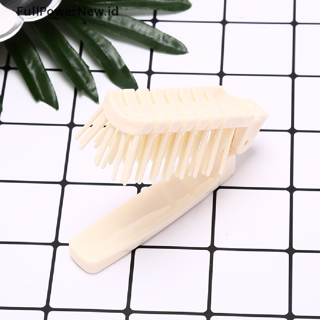 Power Sikat Rambut Lipat Plastik mini compact pocket size travel comb Minimarket ID