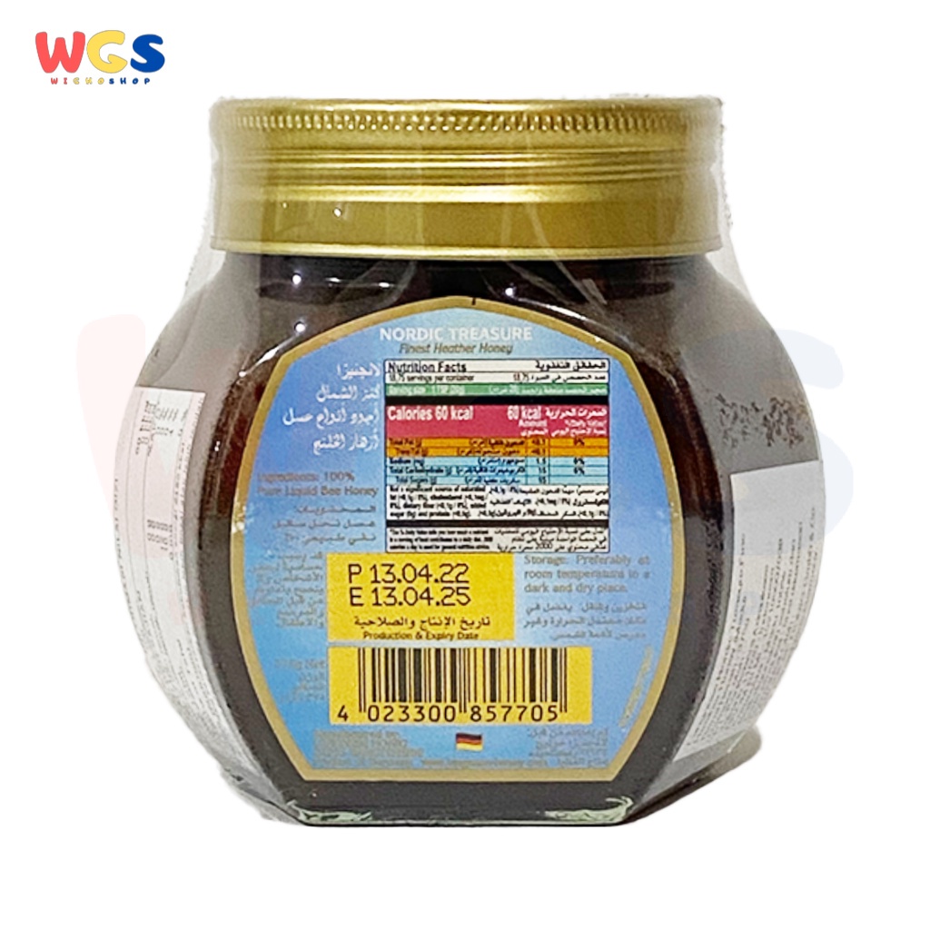Langnese Nordic Treasure Finest Heather Honey 375g - Madu
