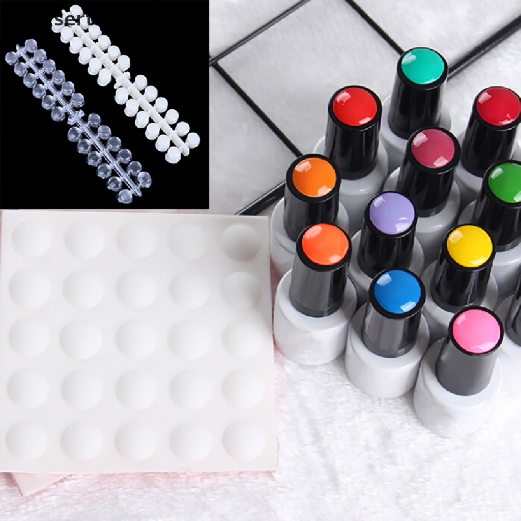 Deid 120pcs Nail Art Polish Palette Dot Flat Manicure Nail Color Card Gel Color Tips Martijn