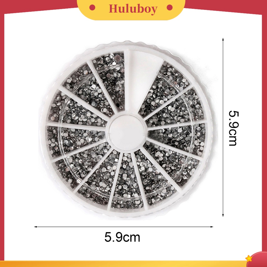 {In Stock} 2400pcs/roda Nail Art Dekorasi DIY Mudah Diterapkan Stiker Dekorasi Kuku Lucu Tanpa Bau Untuk Salon