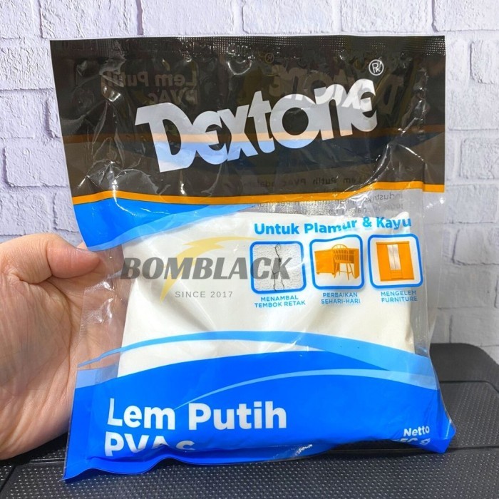 DEXTONE Lem Putih PVAC Lem Slime Kayu Kertas Tembok 350gram Setara FOX TERMURAH