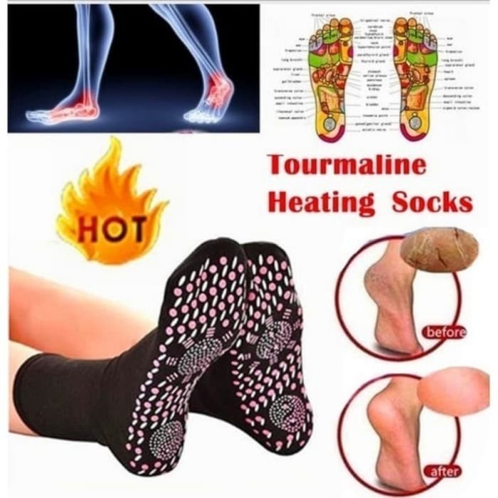 Kaos Kaki Terapi Penghangat Kaki  / Foot Support Tourmaline / Kaos Kaki Terapi Kaki