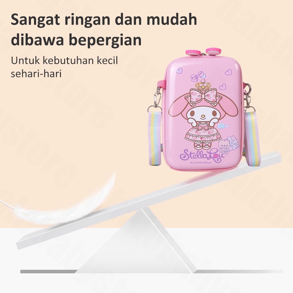 Halo Baby Tas Selempang Anak Karakter/Sling Bag Lucu anak/tas anak Hardcase Lucu