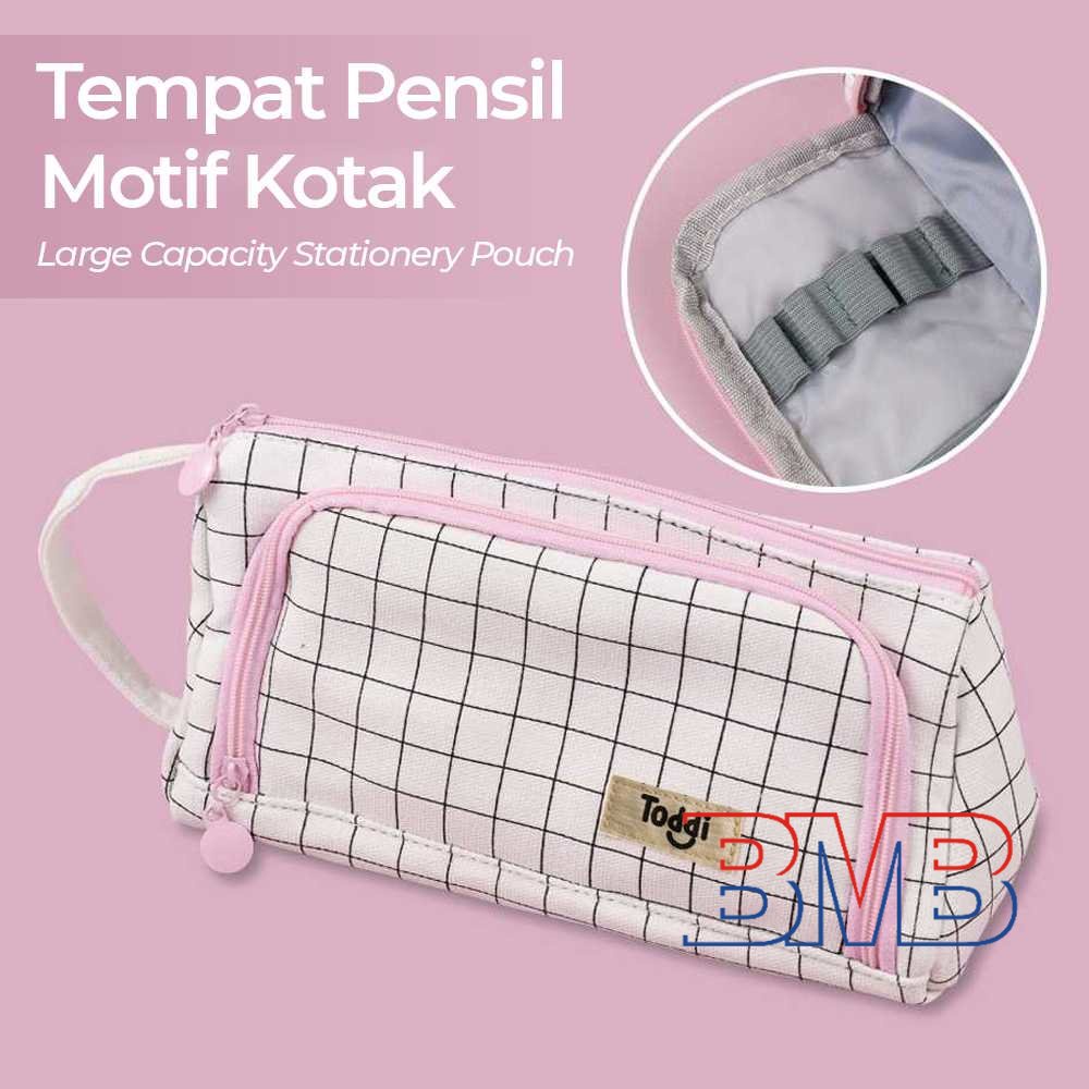 

K5 N22 Tempat Pensil Large Capacity Pouch Stationery Motif Kotak Toddi - PB01