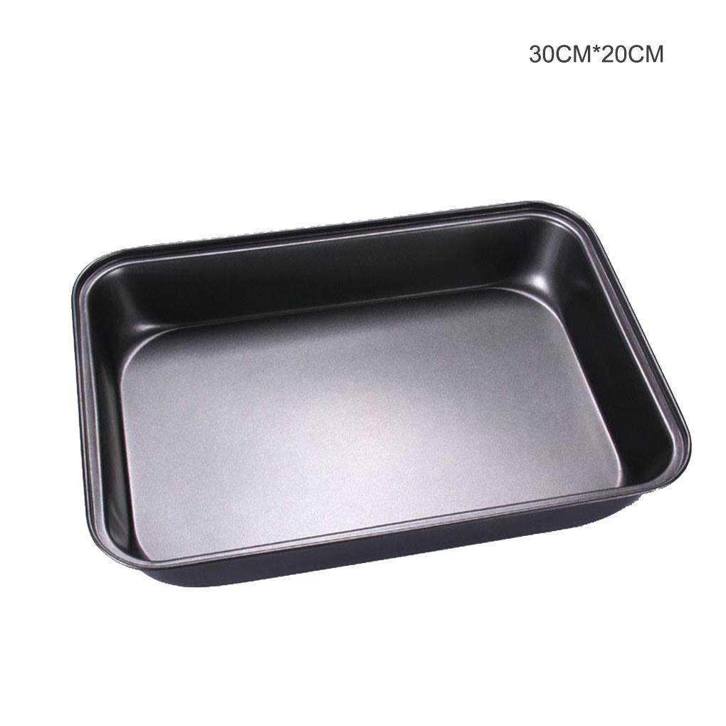 Cetakan Kue Baja Karbon Anti Lengket Dalam Bentuk Persegi Panjang Roti Cookies Loaf Baking Tray Microwave Oven Bakeware