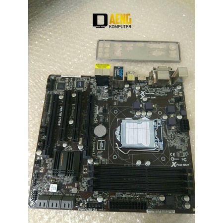 Motherboard Mainboard Mobo PC Gaming ASRock H87M Pro4 Socket 1150 4 Slot Ram Mantap USB 3.0