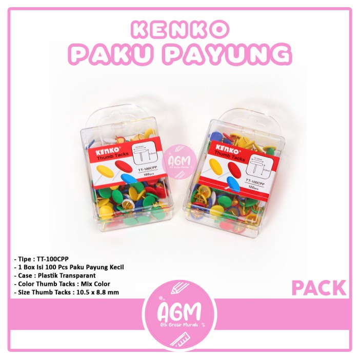 

KENKO - Thumb Tacks Color TT-100CPP - Pack