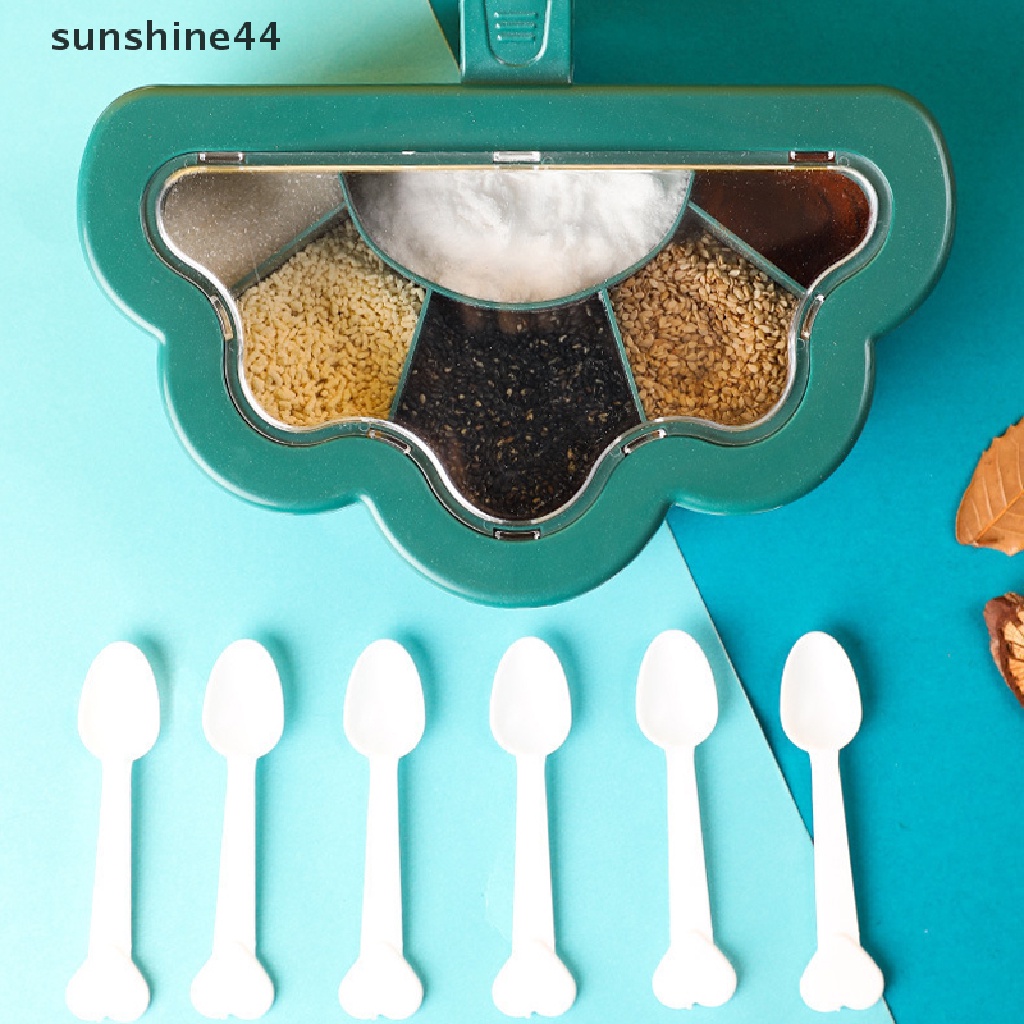 Sunshine Kotak Bumbu Merica Gula Mangkok Spice Shaker Storage Jar Wadah Gadget ID