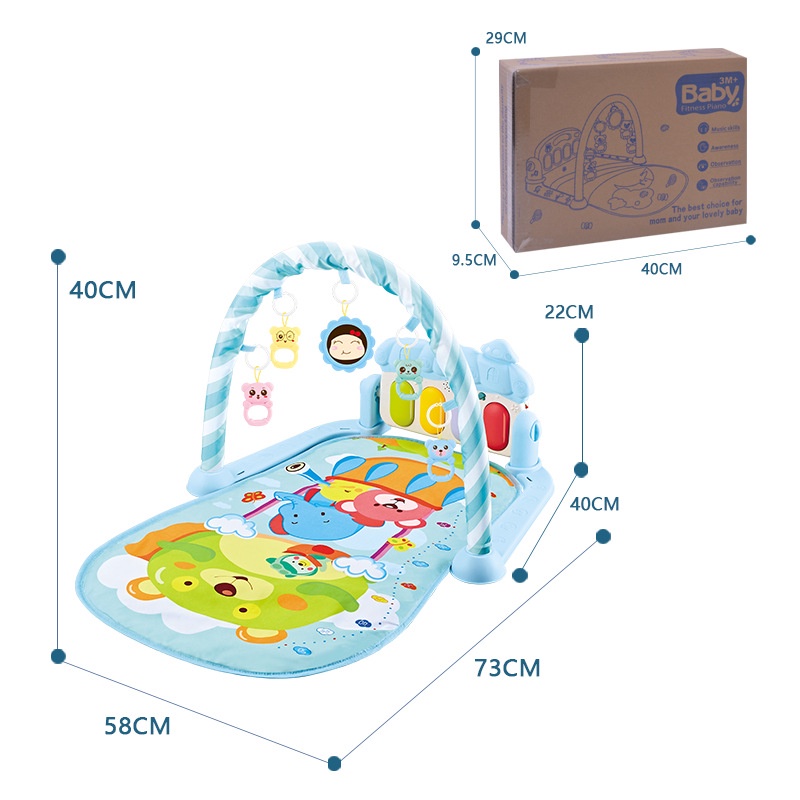 Mainan piano Musik playmat baby Fitness 0-36 Bulan newborn baby piano games pad piano