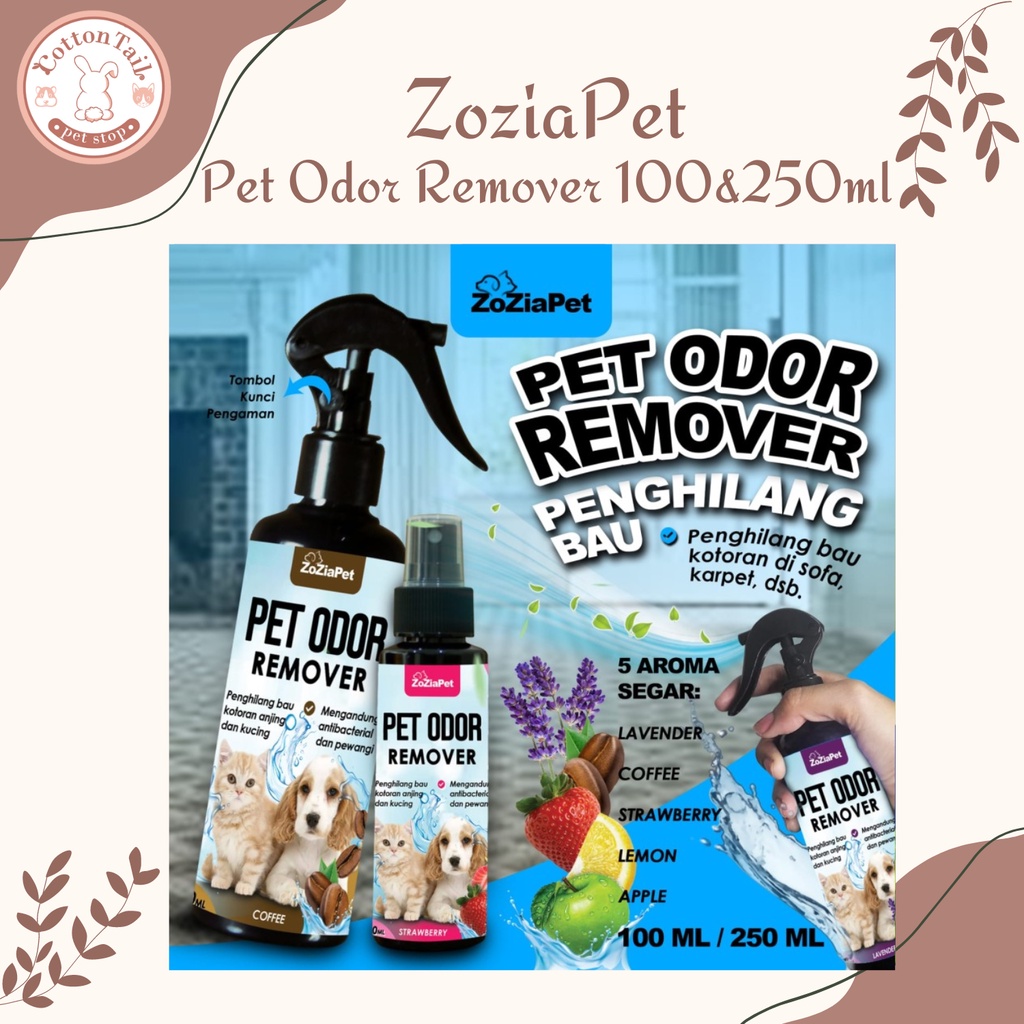 ZOZIAPET PET ODOR REMOVER 100 &amp; 250 ML Pengilang Bau Kotoran Hewan 100 &amp; 250 ML