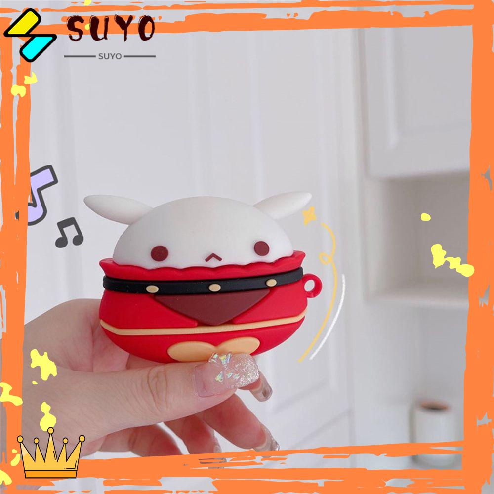 Suyo Case Cover Aksesoris Silikon Earphone Klee Ganyu Keqing Bom Dango