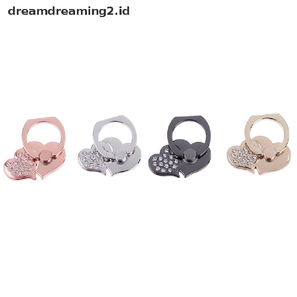 (hot) Heart grip ring stand holder Untuk Semua Handphone Hp tablet 360jari  //