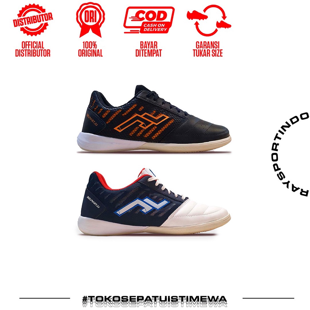 SEPATU FUTSAL ZETHRO ALFA  V3 LEATHER
