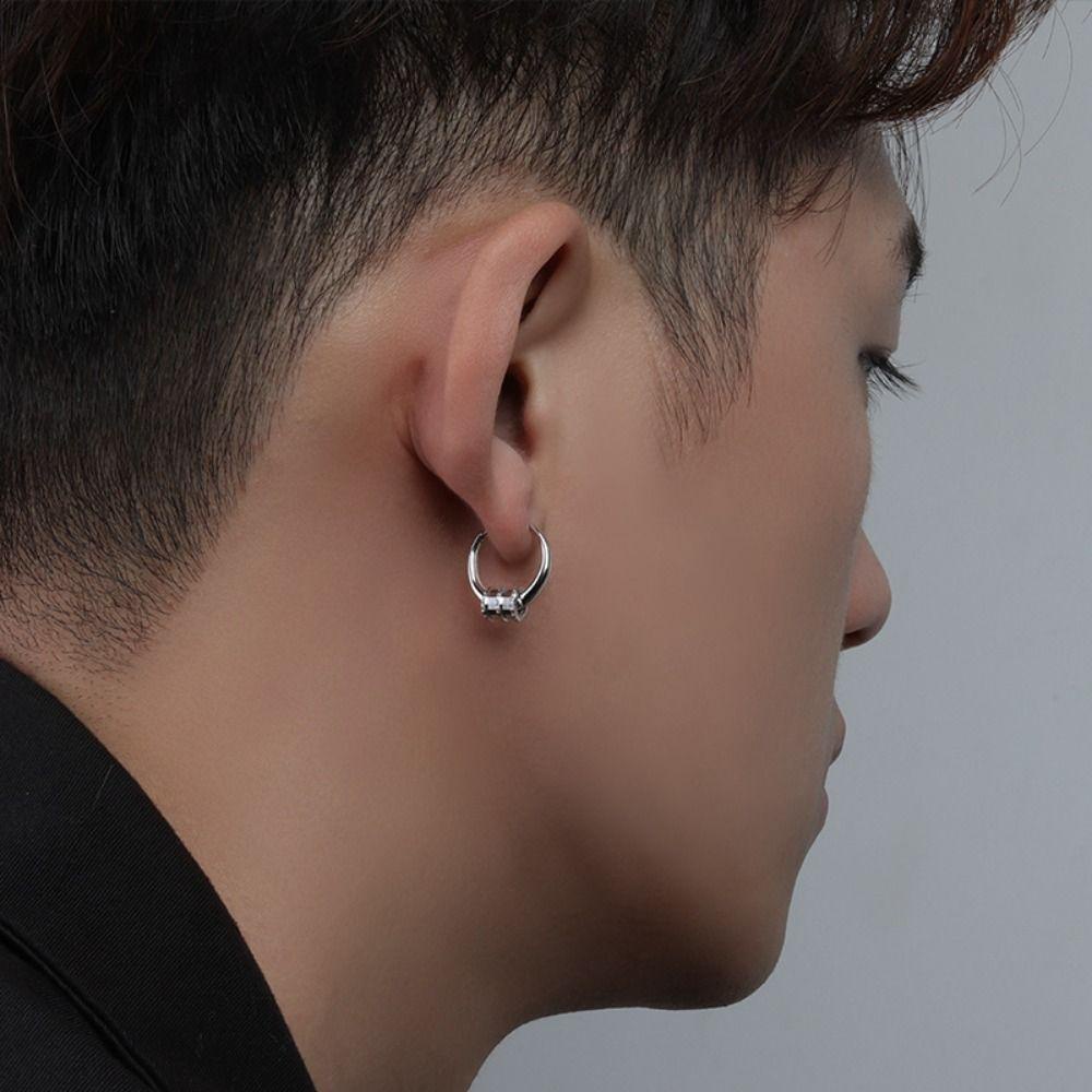 Needway Gesper Telinga Kreatif Sederhana Mini Hiphop Punk Fashion Gaya Korea Anting