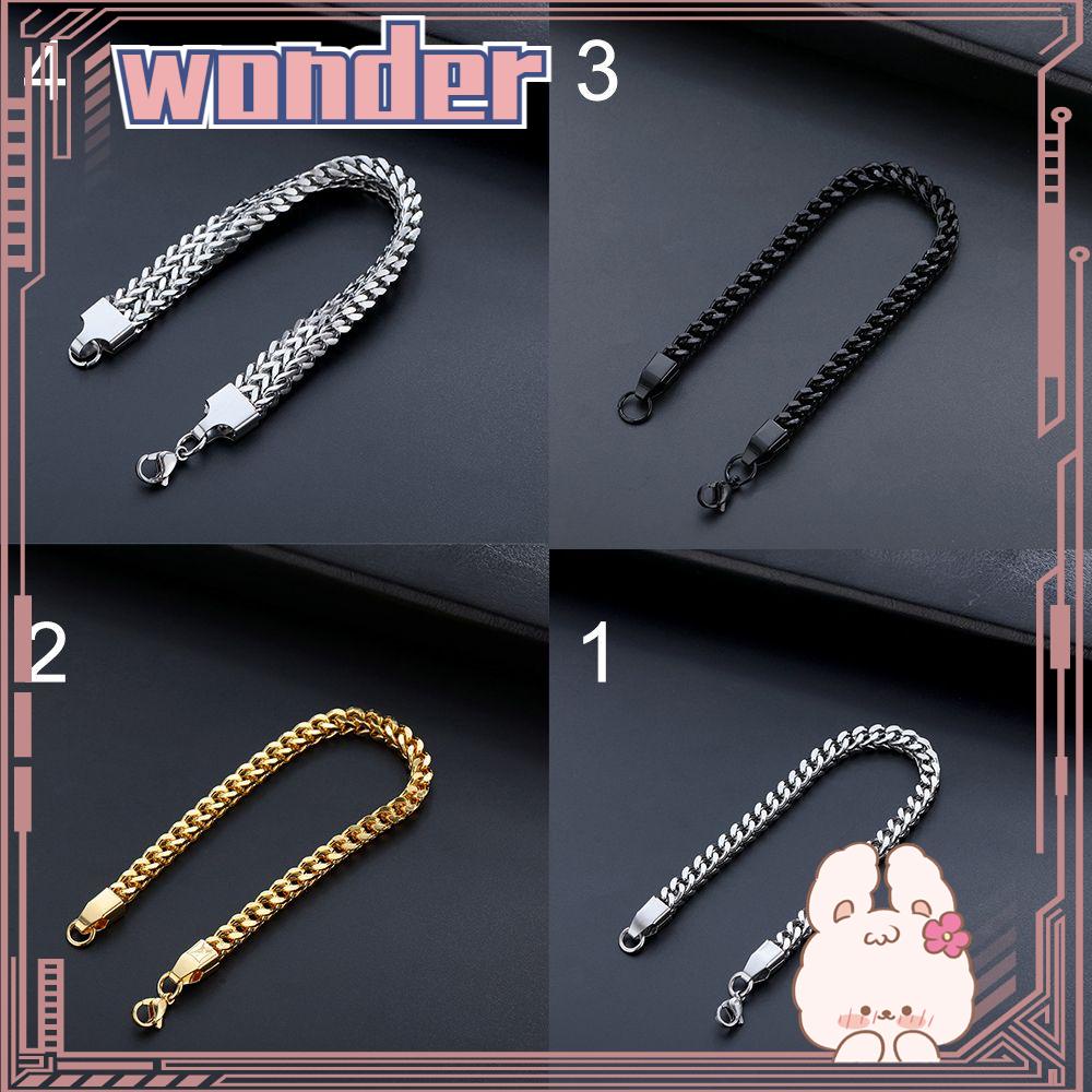 Wonder Link Gelang Rantai Warna Emas Link Hadiah Chain Bangle