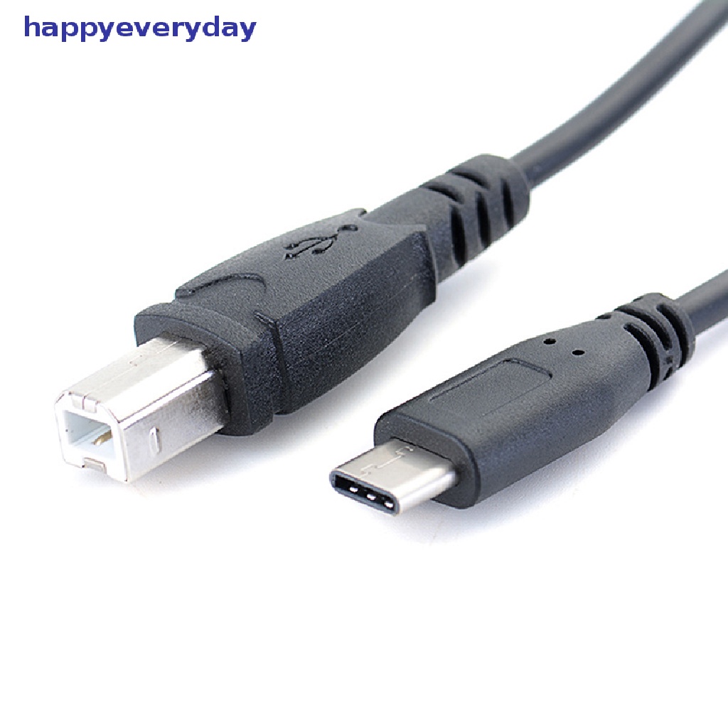 [happy] Kabel Data USB-c Type-c Male to USB B Type Kabel Data Kabel Telepon Printer [ID]