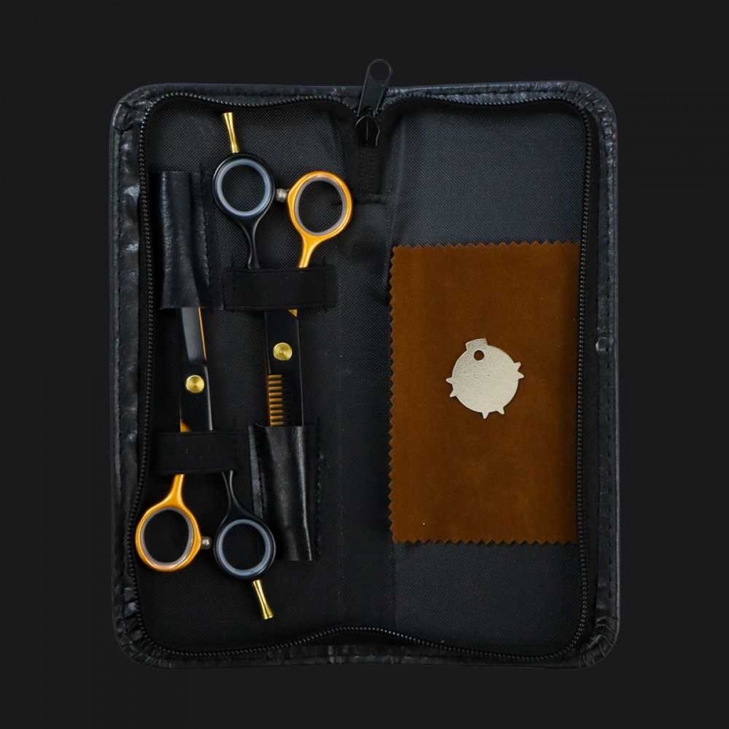 Gunting Rambut Standart Dan Sasak  Professional Barber Scissors 2 PCS