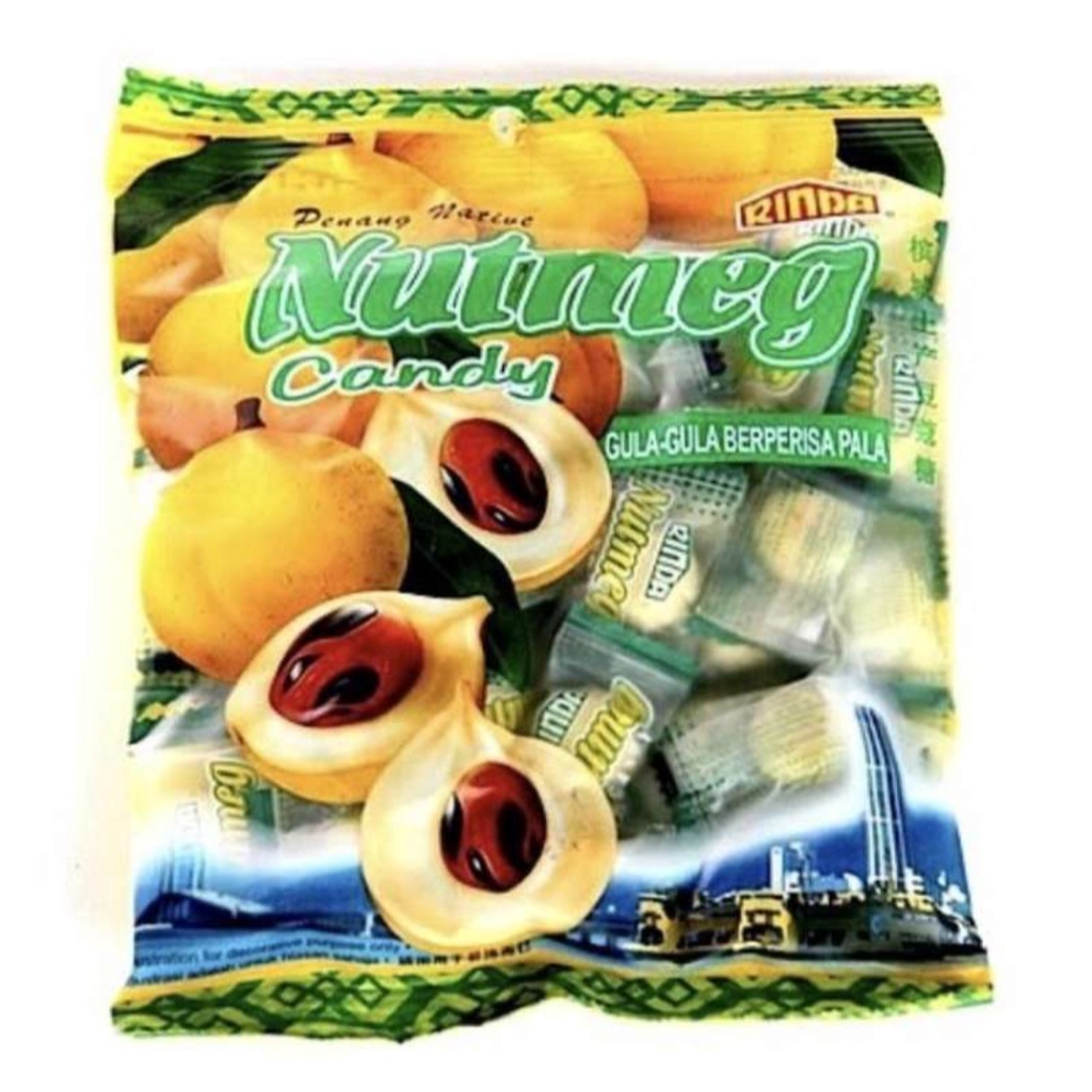 

permen rasa buah pala rinda nutmeg candy 200 gr KM