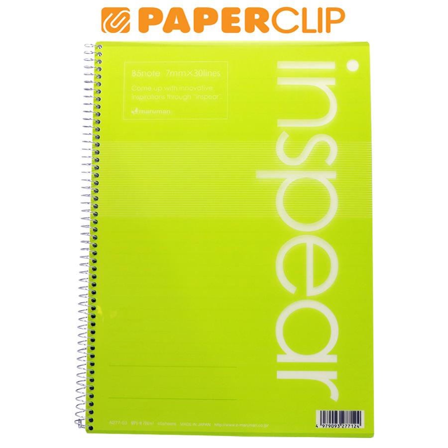 

NOTEBOOK B5 MARUMAN INSPEAR N277-03 GREEN