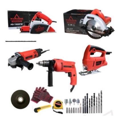 FREE BOX PROMO PAKET TUKANG KAYU( 5 ITEM) ORIGINAL PRODUCT YUKIDO PLANER CIRCULAR SAW 7INC BOR 13MM GERINDA  JIGSAW