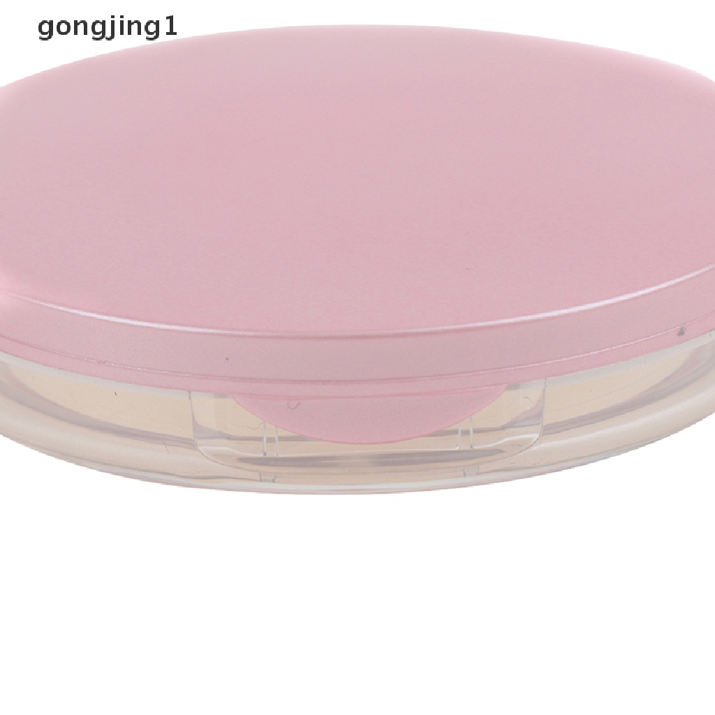 Ggg Ayakan Kosmetik Kosong Portabel Wadah Toples Longgar Kotak Puff Case Dengan Cermin ID