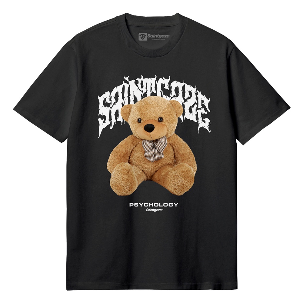 FLCLS SAINTGAZE - TEDDY PSYCHOLOGY Kaos teddy bear beruang original pria wanita laki cewe lebaran t 
