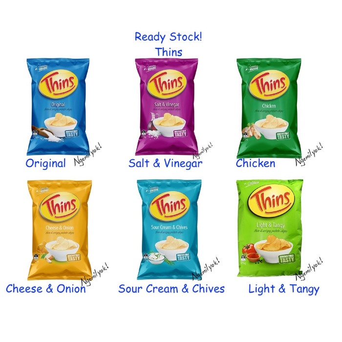 

Terlaris Thins Potato Chips Australia