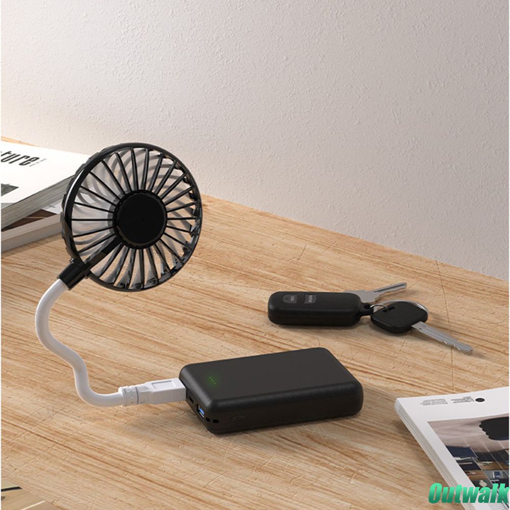 ღ Kipas Kecil Usb Kipas Tangan Portabel, Kipas Penyesuaian Putar 360 Derajat, Pendingin Pc Laptop Senyap Musim Panas Fleksibel Gadget Musim Panas