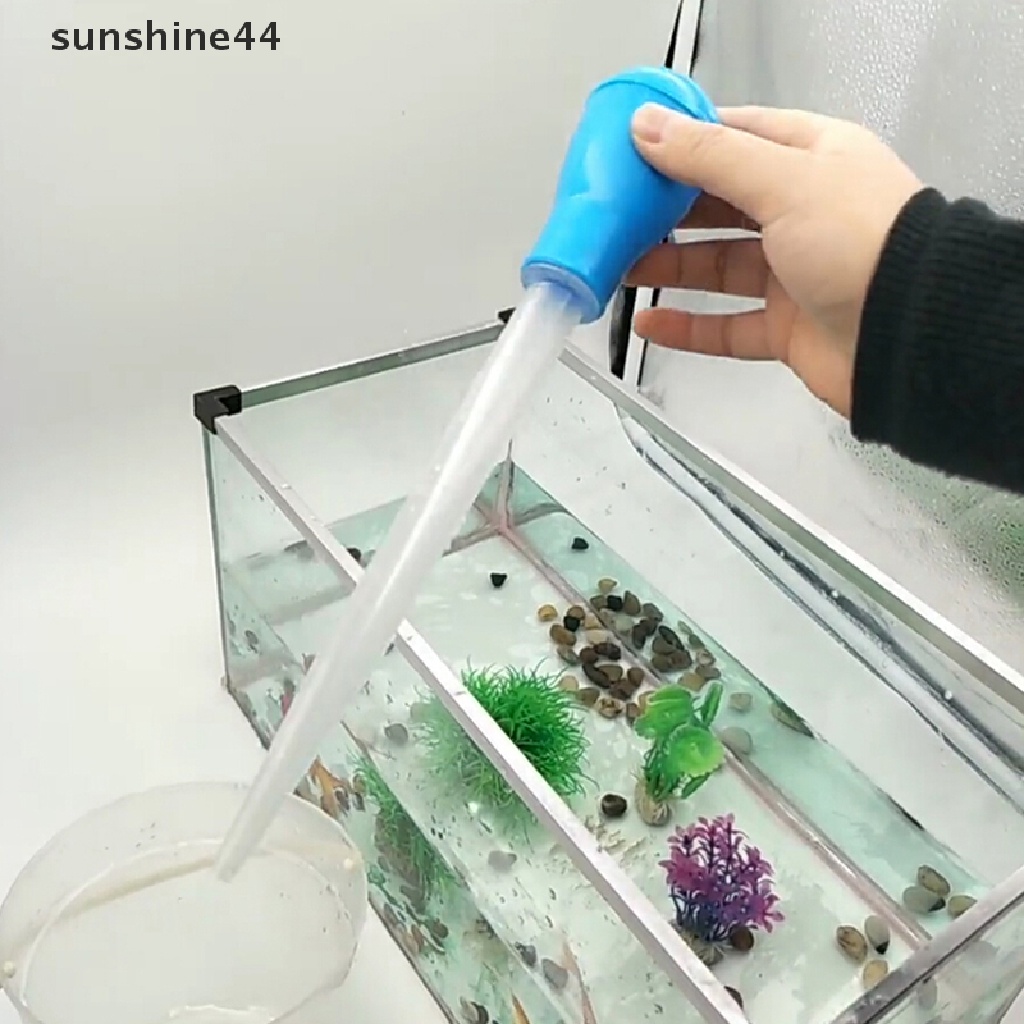 Sunshine 30ml Supply tube aquarium Alat Bersih Pipet Tangki Ikan siphon pump water changer ID