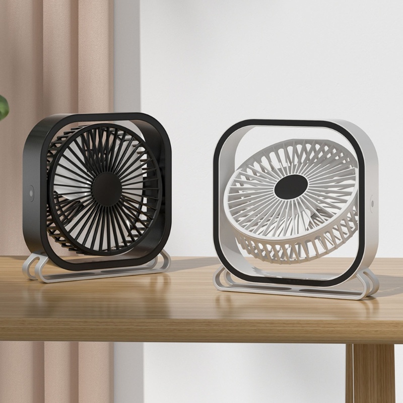 Vivi Desk Fan Kipas Angin Meja Kecil Dengan Aliran Udara Yang Kuat Kipas Angin Portabel Yang Tidak Berisik 3speed Adjustable Head180°Persona Mini Dapat Diputar