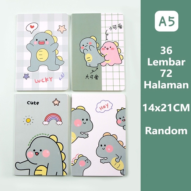 Note Book Momo Karakter Buku Tulis Garis Motif Lucu A5 30 Lembar