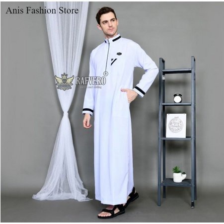 TERBARU,....  Jubah Pria Dewasa - Baju Gamis Terbaru atau Baju Koko Pria - Gamis Motif List Pria Dew