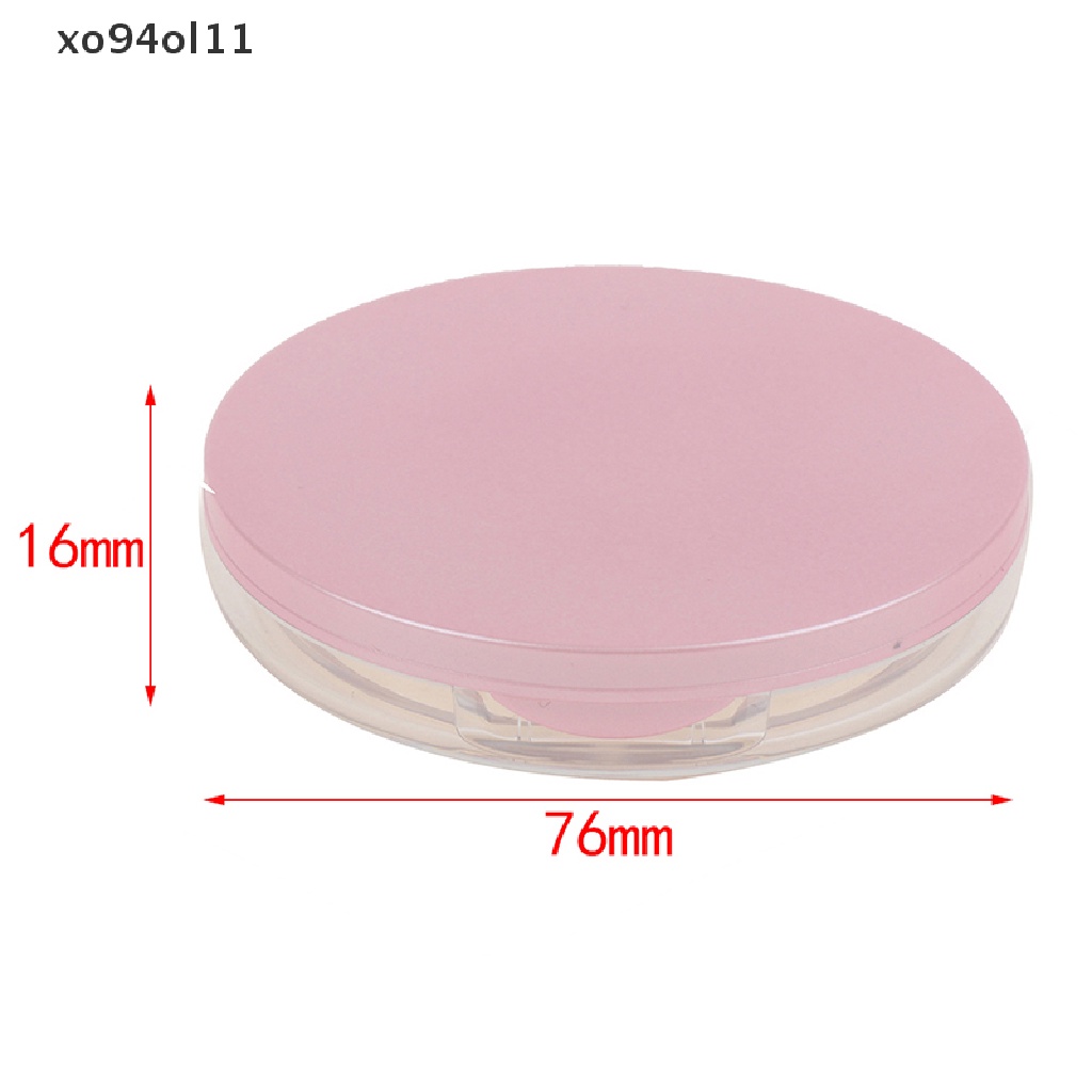 Xo Ayakan Kosmetik Kosong Portabel Wadah Toples Longgar Kotak Puff Case Dengan Cermin OL