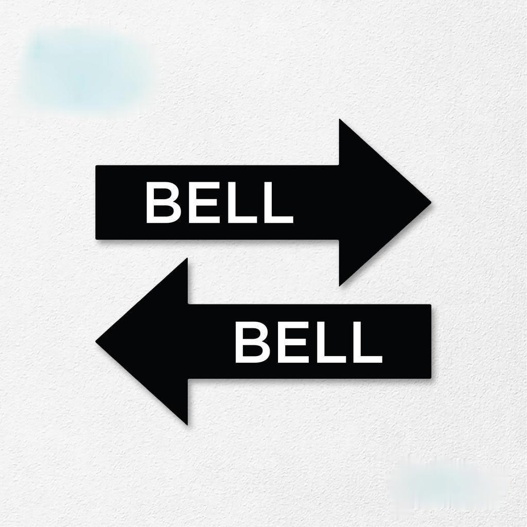 

Sign Bell Acrylic Panah Tanda Arah Papan Sign Board Akrilik Print Signage Label Aklirik Bell