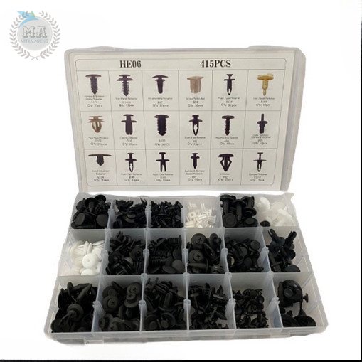 Baut Rivet Mobil Motor Universal Set isi 415 PCS / Rivet Bolt set OLS Baut Pvc