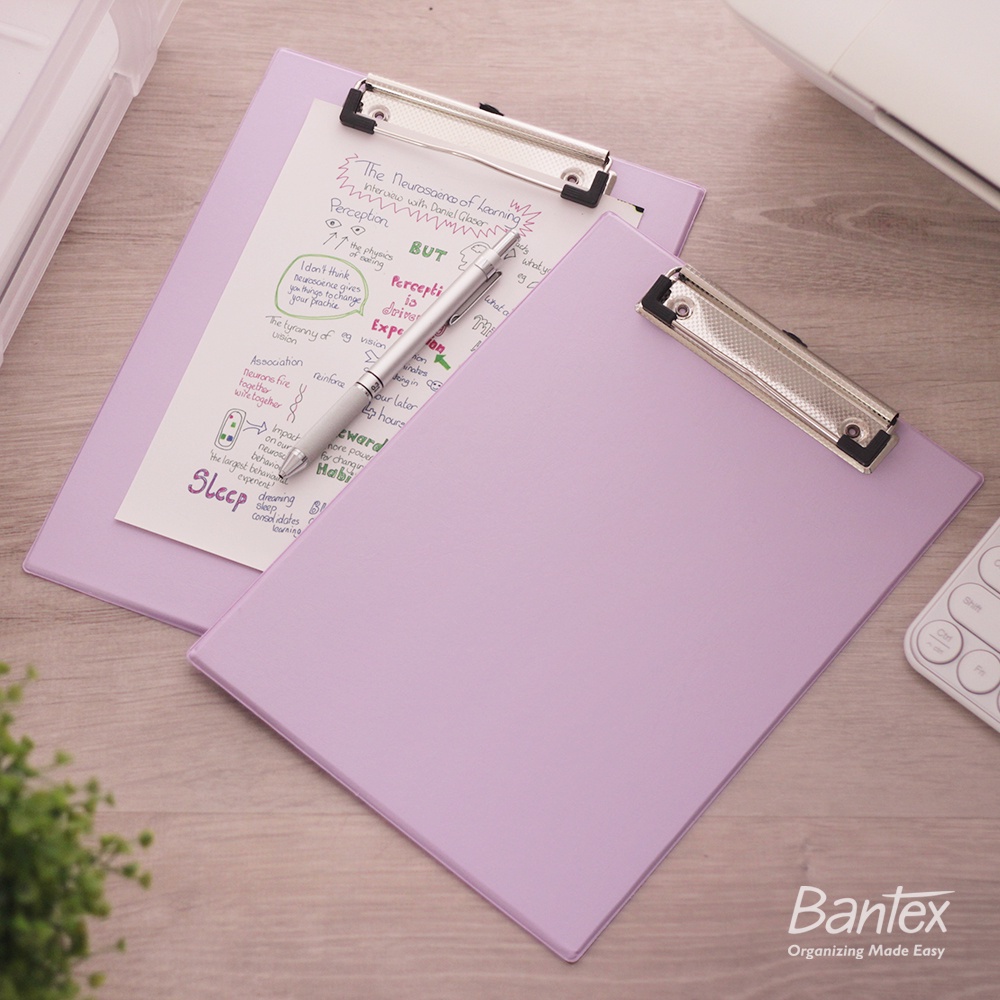 

Bantex Mini Clipboard A5 Papan Ujian Pastel Lilac