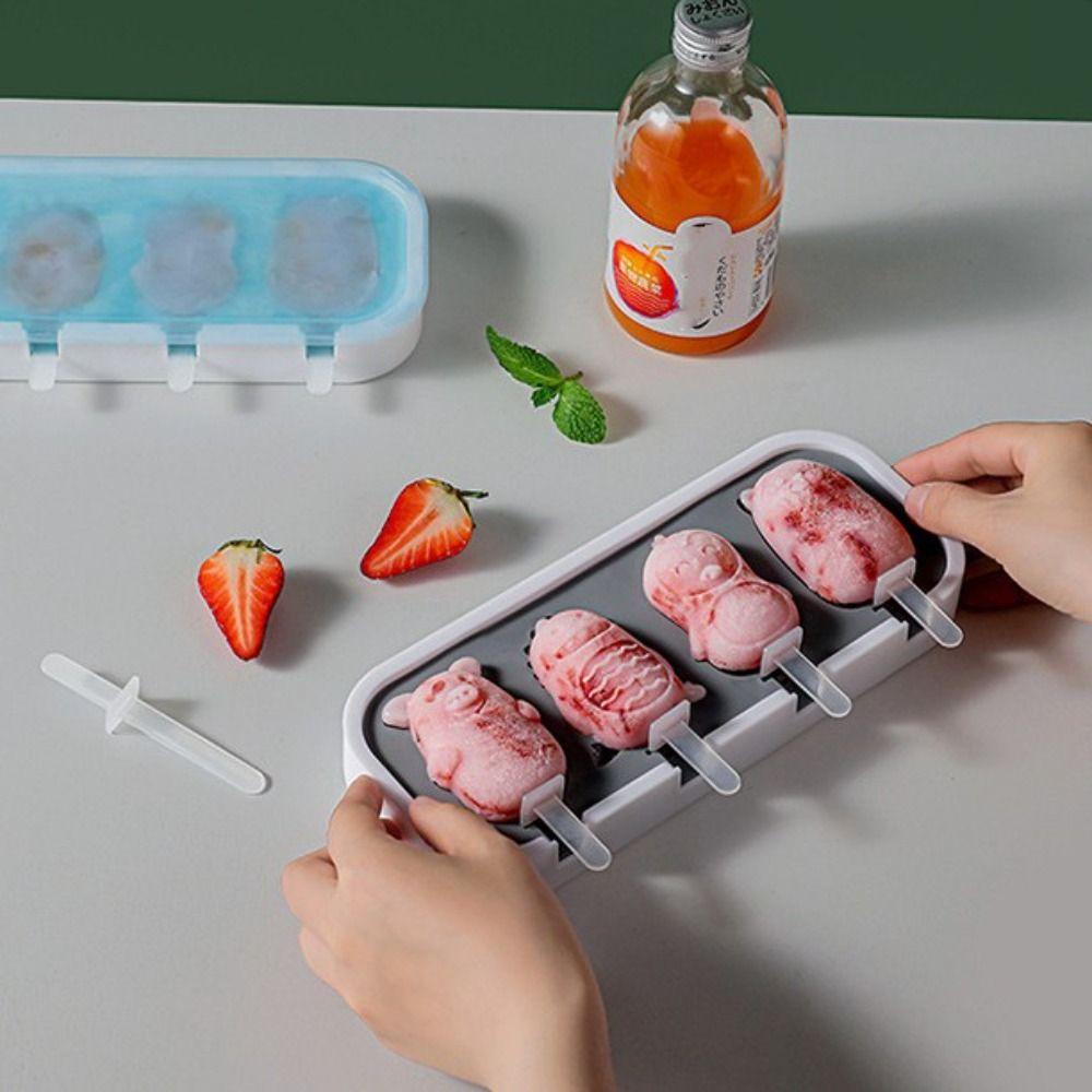 Ly Cetakan Silikon Nampan Homemade Cetakan Es Loli Kapasitas Besar