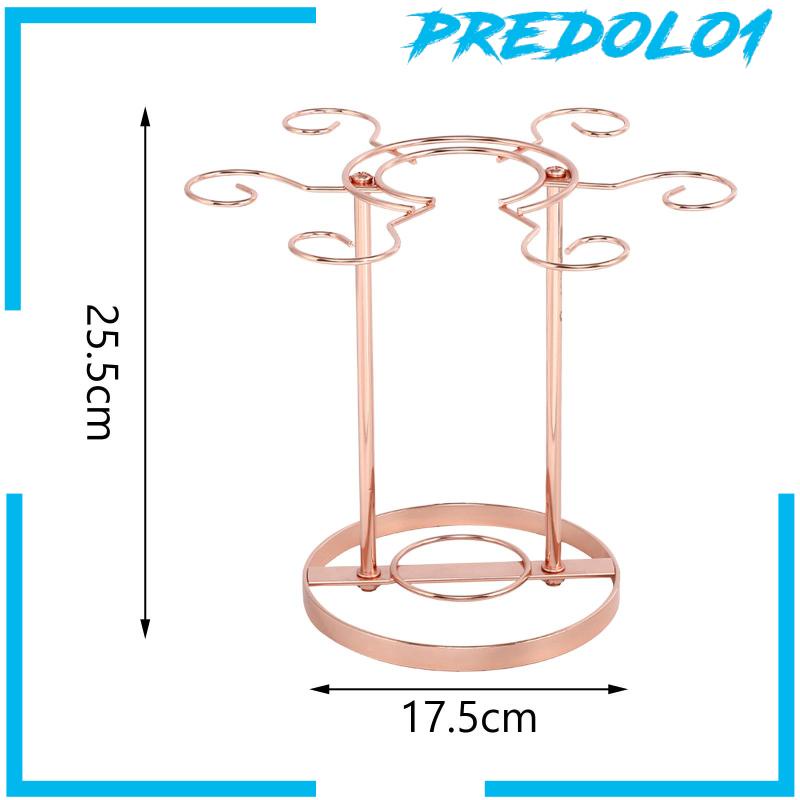 [Predolo1] Glass Stand Meja Rak Stemware Kaca Untuk Tabletop Kitchen Barware