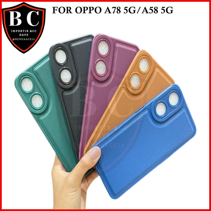 CASE OPPO A78 5G - CASE LEATHER PRO OPPO A78 5G A58 5G OPPO A1 PRO 5G