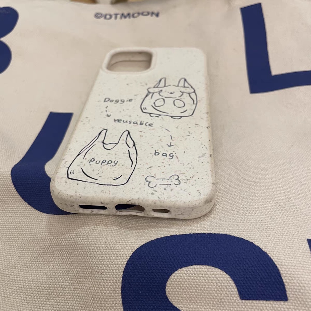 IPHONE Casing Ponsel Iphone11 ins Bahan Ramah Lingkungan Perlindungan Kamera Cocok Untuk Iphone14 13 12 14Plus Pro MAX 7 8Plus X XR XS MAX SE 12mini 13mini Model Empat Sudut Shockproof