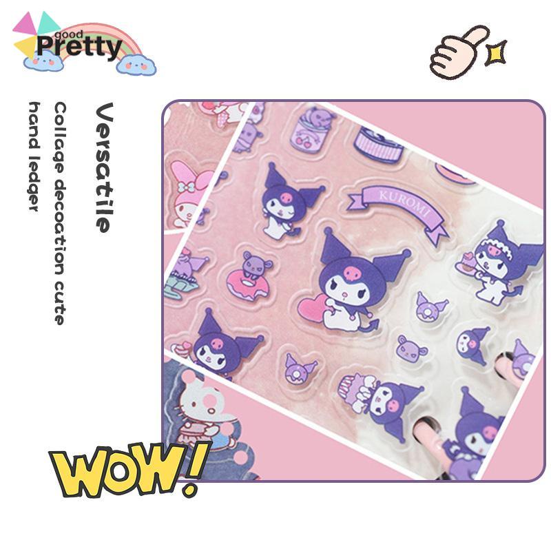 Stiker Kartun Karakter Sanrio Kuromi Melody DIY Lucu Stiker Untuk Dekorasi - PD