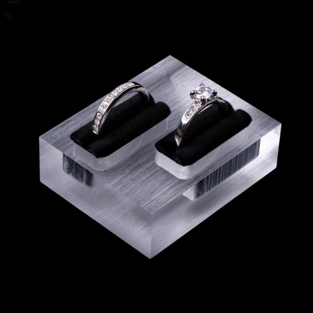 Stand Display Cincin Agustina High End Bening Single Double Frosted High Quality Tempat Cincin