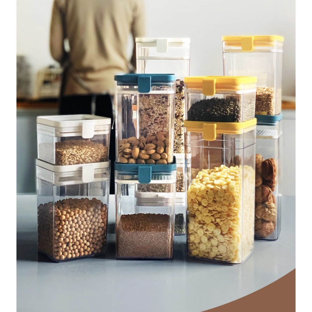 Toples Plastik Makanan dengan Penyaring