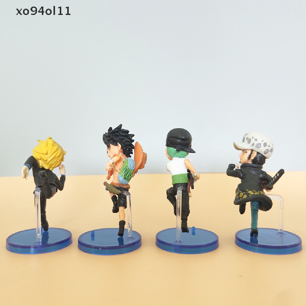 Figura Mini XO ONE PIECE 12pcs/Set 6-8cm Lari Berpose Zoro Sanji Luffy Figurines OL