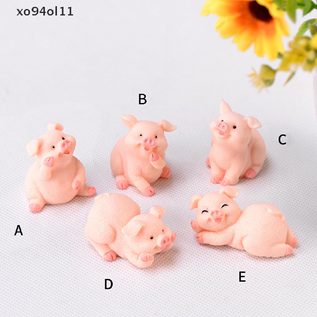 Xo Zodiak Babi Mini Patung Miniatur Taman Peri Dekorasi Rumah Boneka Lanskap Mikro OL