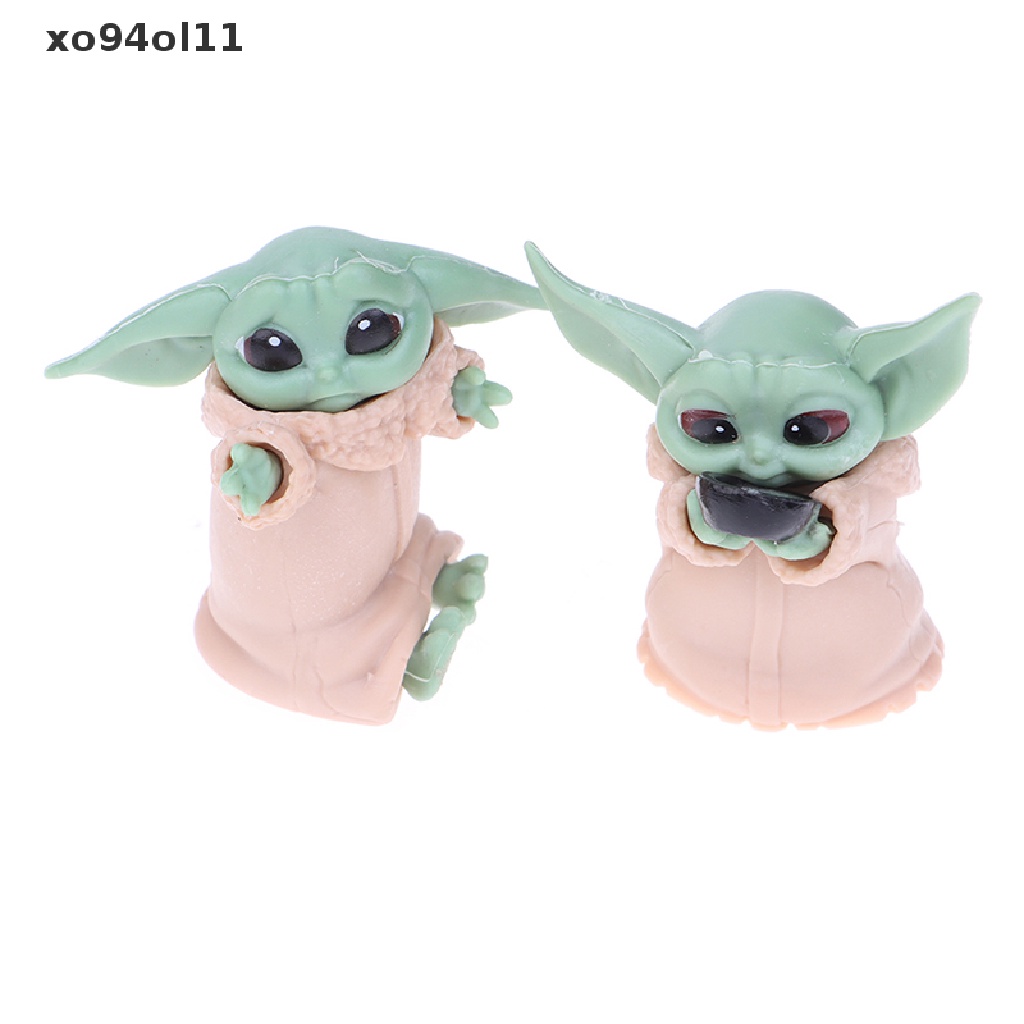 Xo 5Pcs/Set Baby Yoda Grogu Mandalorian Action Figure Mainan Yoda Baby Action Toys OL