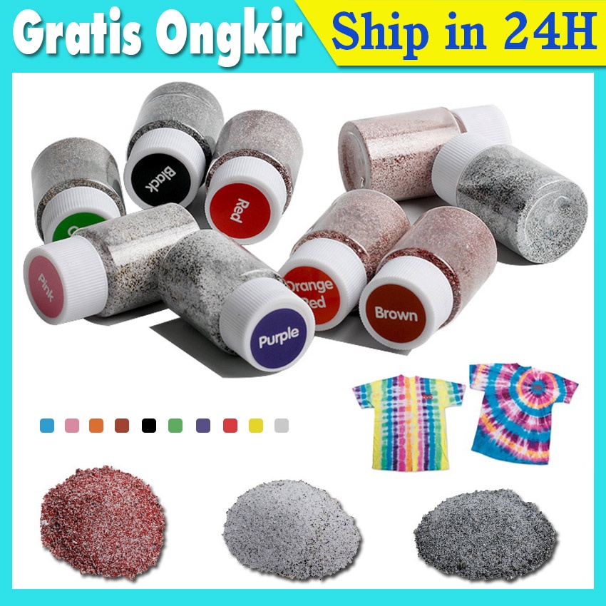 

Pewarna TIE DYE KIT - Pewarna Celup Tie Dye Baju Tekstil / Tinta kaos Anti ​luntur / Pewarna Pakaian
