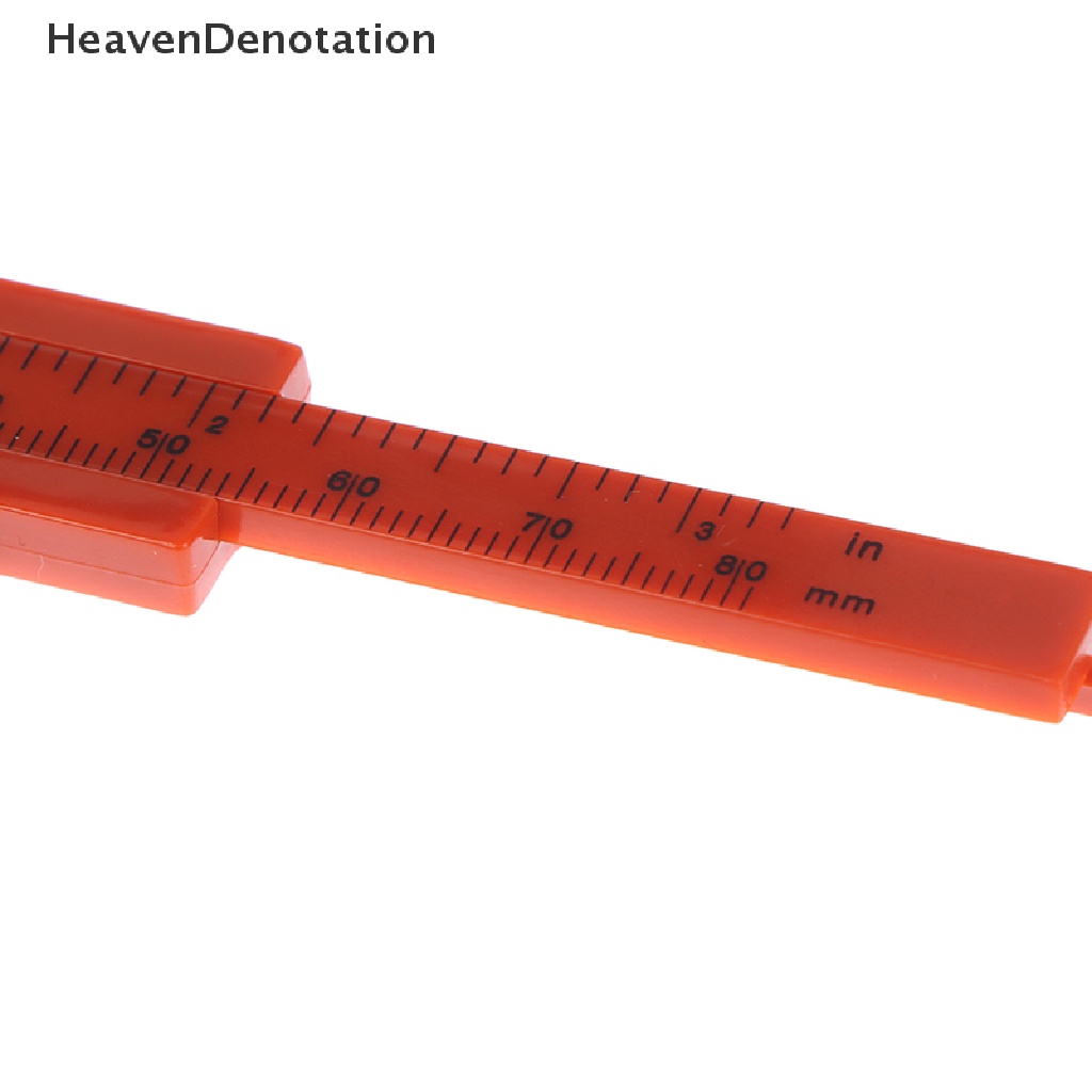 [HeavenDenotation] 1pc Portable Dual Scale 0-80MM Plastik Pengukur Alis Vernier Caliper Mini HDV